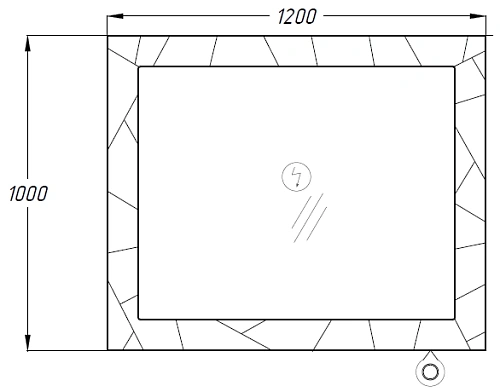 Зеркало Opadiris Луиджи 120, белый матовый, вар. 2 00-00007193 Зеркало Opadiris Луиджи 120, белый матовый, вар. 2 00-00007193