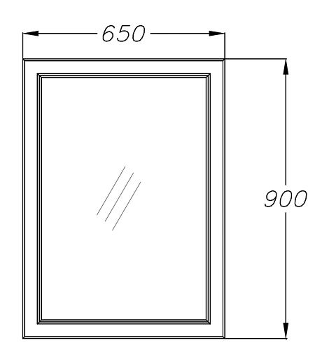 Зеркало Opadiris Омега 65, белый матовый 00-00007363 Зеркало Opadiris Омега 65, белый матовый 00-00007363