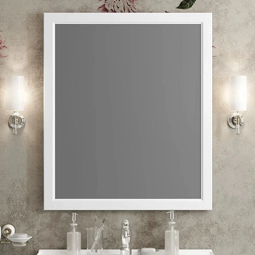 Зеркало Opadiris Омега 75, белый матовый 00-00007362 Зеркало Opadiris Омега 75, белый матовый 00-00007362