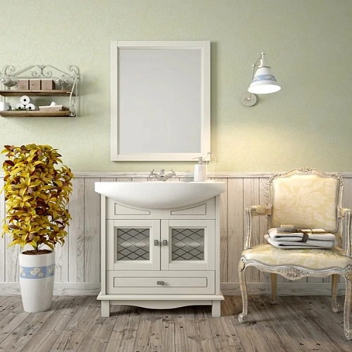 Зеркало Opadiris Омега 75, слоновая кость Z0000006993 Зеркало Opadiris Омега 75, слоновая кость Z0000006993