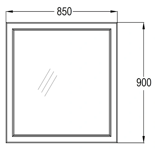 Зеркало Opadiris Омега 85, белый матовый 00-00007361 Зеркало Opadiris Омега 85, белый матовый 00-00007361