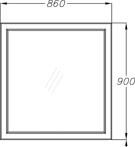 Зеркало Opadiris Омега 85, слоновая кость 00-00002827 Зеркало Opadiris Омега 85, слоновая кость 00-00002827