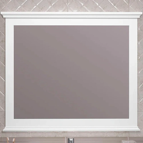 Зеркало Opadiris Палермо 100, белый матовый 00-00006728 Зеркало Opadiris Палермо 100, белый матовый 00-00006728