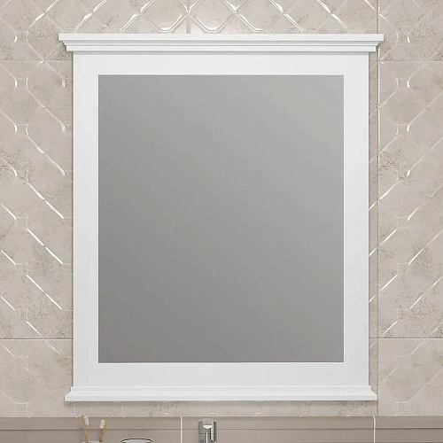 Зеркало Opadiris Палермо 70, белый матовый 00-00006726 Зеркало Opadiris Палермо 70, белый матовый 00-00006726