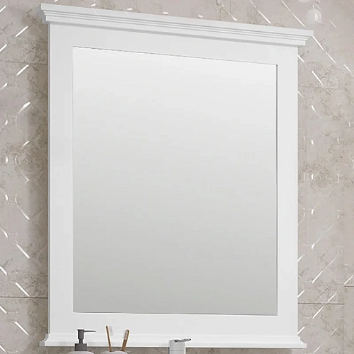 Зеркало Opadiris Палермо 80, белый матовый 00-00002351 Зеркало Opadiris Палермо 80, белый матовый 00-00002351