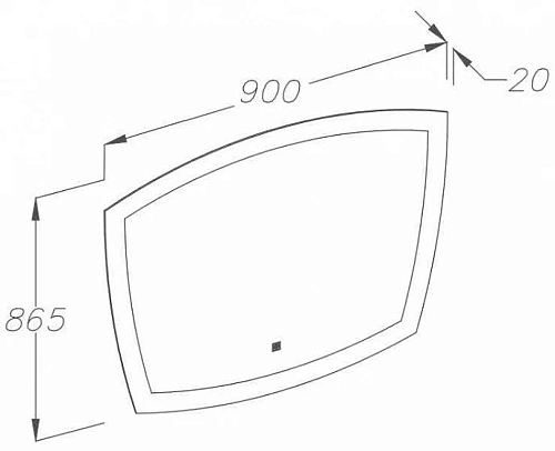 Зеркало Opadiris Риголетто 90 Z0000009910 Зеркало Opadiris Риголетто 90 Z0000009910
