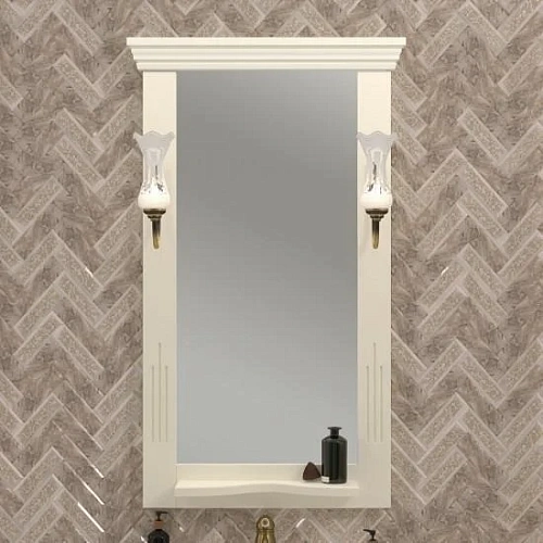 Зеркало Opadiris Риспекто 55, слоновая кость, с выключателем 00-00007053 Зеркало Opadiris Риспекто 55, слоновая кость, с выключателем 00-00007053