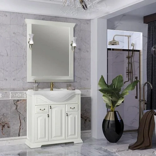 Зеркало Opadiris Риспекто 85, слоновая кость, с выключателем 00-00007062 Зеркало Opadiris Риспекто 85, слоновая кость, с выключателем 00-00007062