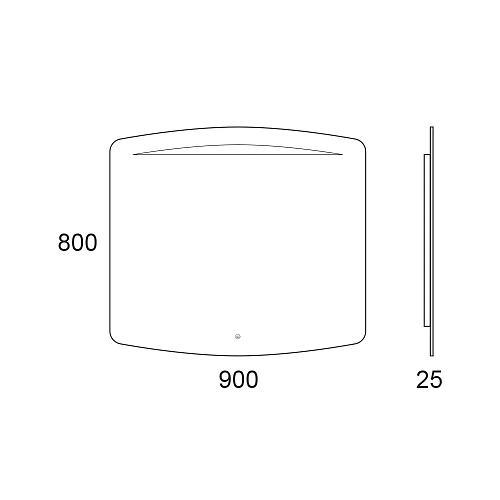 Зеркало OWL Gotland 90 с Led подсветкой и сенсором OW010400 Зеркало OWL Gotland 90 с Led подсветкой и сенсором OW010400