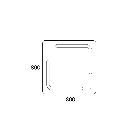 Зеркало OWL Otalia 80 с LED подсветкой и сенсором OW04.11.00 Зеркало OWL Otalia 80 с LED подсветкой и сенсором OW04.11.00