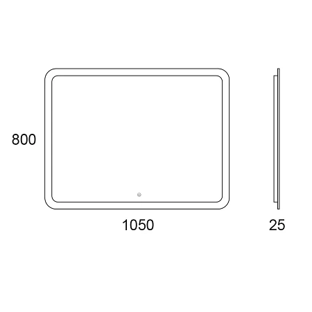 Зеркало OWL Skansen 105 с Led подсветкой OW050600 Зеркало OWL Skansen 105 с Led подсветкой OW050600