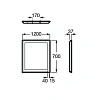 Зеркало Roca Iridia LED, ANTI-STEAM 1200 прямоугольное 812346000 Зеркало Roca Iridia LED, ANTI-STEAM 1200 прямоугольное 812346000