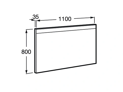 Зеркало Roca Prisma Basic LED 1100x35x800 812261000 Зеркало Roca Prisma Basic LED 1100x35x800 812261000