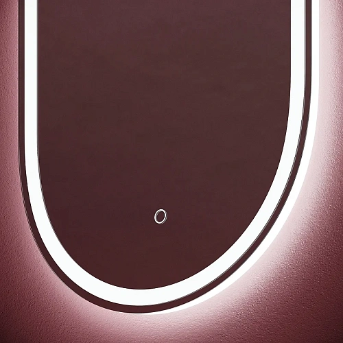 Зеркало Sancos Oval OV45F 450х900 фронтальная подсветка с сенсорным управлением Зеркало Sancos Oval OV45F 450х900 фронтальная подсветка с сенсорным управлением