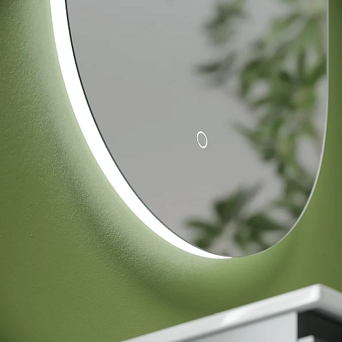 Зеркало Sancos Oval OV55C 550х1050 фоновая подсветка с сенсорным управлением Зеркало Sancos Oval OV55C 550х1050 фоновая подсветка с сенсорным управлением