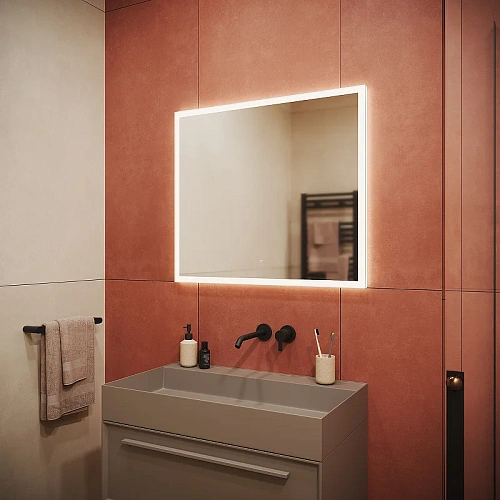 Зеркало Sancos Palace PA800 800х700 с подсветкой Зеркало Sancos Palace PA800 800х700 с подсветкой