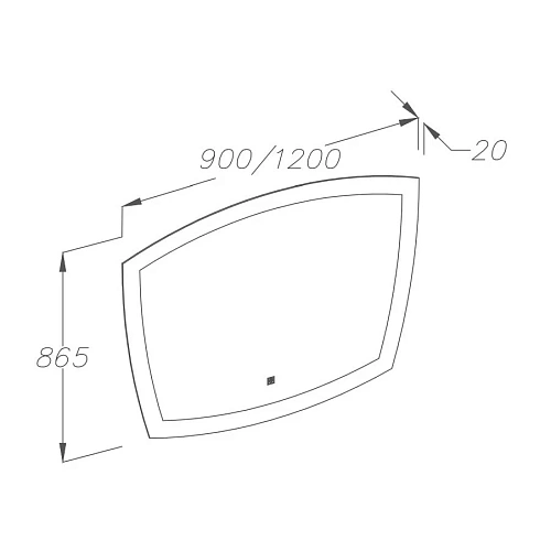 Зеркало Smile Риголетто 120 Z0000010633 Зеркало Smile Риголетто 120 Z0000010633