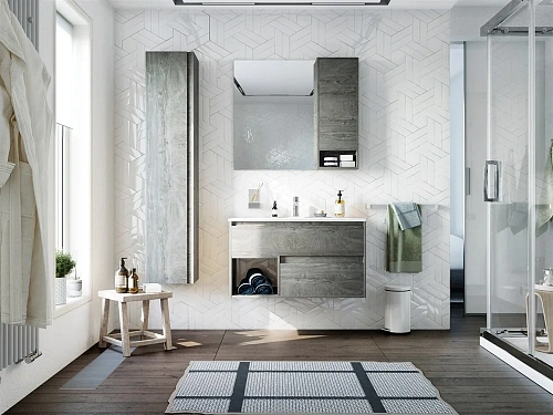 Зеркало STWORKI Карлстад 90 R, дуб рошелье 421724 Зеркало STWORKI Карлстад 90 R, дуб рошелье 421724