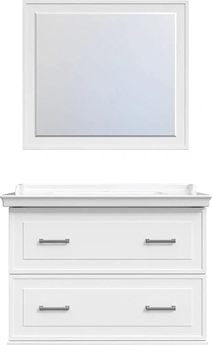 Зеркало STWORKI Хадстен 100 белое, прямоугольное, в классическом стиле 540824 Зеркало STWORKI Хадстен 100 белое, прямоугольное, в классическом стиле 540824