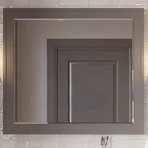 Зеркало STWORKI Хадстен 100 серое, прямоугольное, настенное, в раме 540827 Зеркало STWORKI Хадстен 100 серое, прямоугольное, настенное, в раме 540827