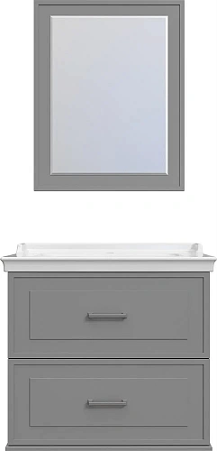 Зеркало STWORKI Хадстен 80 серое, прямоугольное, настенное 540825 Зеркало STWORKI Хадстен 80 серое, прямоугольное, настенное 540825