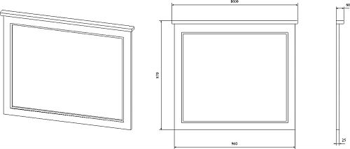Зеркало STWORKI Хальмстад 100 белое, с подсветкой светодиодной, инфракрасный выключатель, большое 50 505118 Зеркало STWORKI Хальмстад 100 белое, с подсветкой светодиодной, инфракрасный выключатель, большое 50 505118