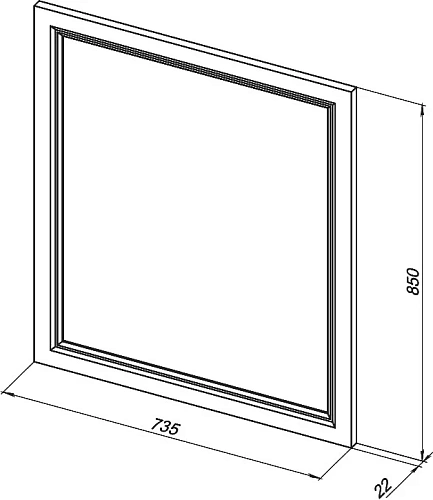Зеркало STWORKI Эстерсунд 75 белое матовое, с подсветкой, сенсор на зеркале 439832 Зеркало STWORKI Эстерсунд 75 белое матовое, с подсветкой, сенсор на зеркале 439832