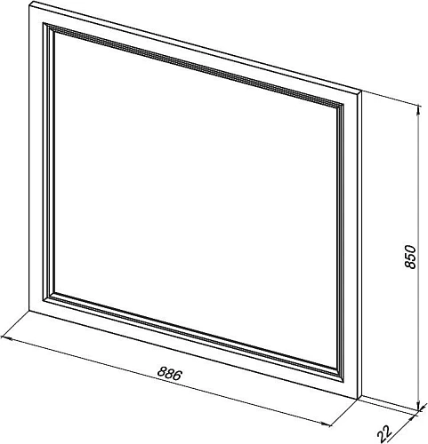 Зеркало STWORKI Эстерсунд 90 белое матовое, с подсветкой, сенсор на зеркале 439829 Зеркало STWORKI Эстерсунд 90 белое матовое, с подсветкой, сенсор на зеркале 439829