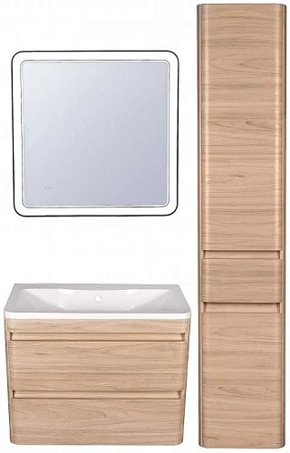 Зеркало Style Line Атлантика 80x80 с подсветкой и часами СС-00000671 Зеркало Style Line Атлантика 80x80 с подсветкой и часами СС-00000671