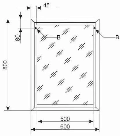 Зеркало Style Line Лотос 60, Люкс белое СС-00000380 Зеркало Style Line Лотос 60, Люкс белое СС-00000380