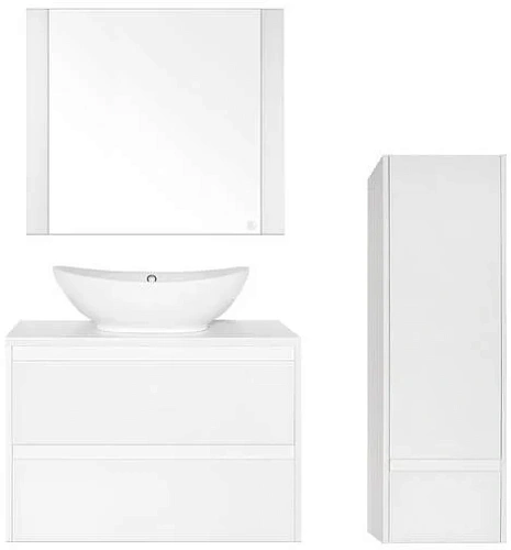 Зеркало Style Line Монако 80x70, Осина бел/бел лакобель ЛС-00000631 Зеркало Style Line Монако 80x70, Осина бел/бел лакобель ЛС-00000631