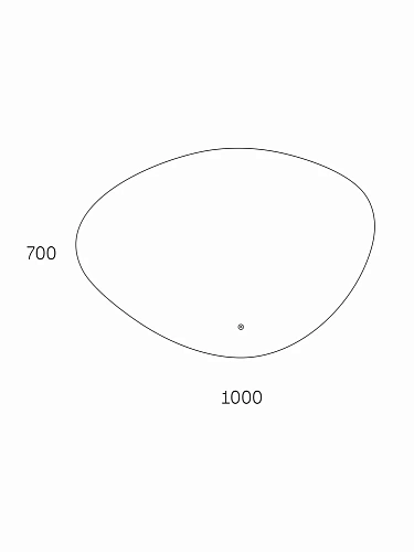 Зеркало Taliente Zled-A с LED-подсветкой, 100x70см, асимметричное TA-Zled-A10070 Зеркало Taliente Zled-A с LED-подсветкой, 100x70см, асимметричное TA-Zled-A10070