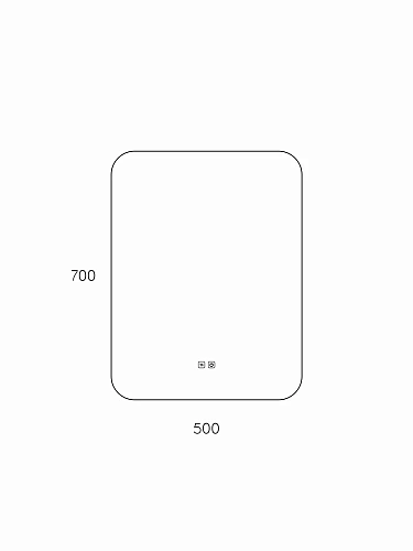 Зеркало Taliente Zled-B с LED-подсветкой, 50x70см, прямоугольное, с антизапотеванием TA-Zled-B5070a Зеркало Taliente Zled-B с LED-подсветкой, 50x70см, прямоугольное, с антизапотеванием TA-Zled-B5070a
