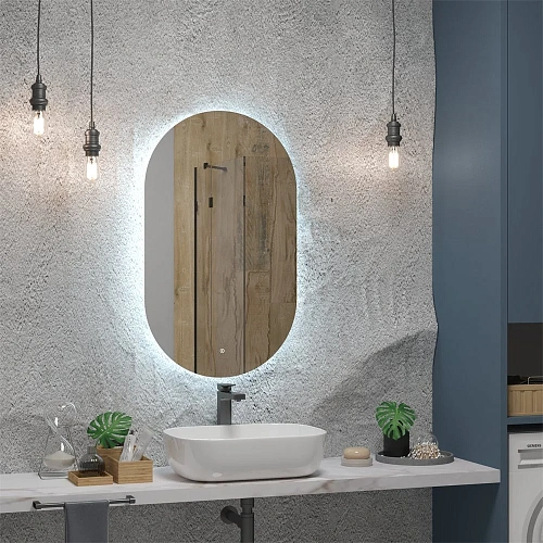 Зеркало Taliente Zled-F с LED-подсветкой, 60x100см, овальное TA-Zled-F60100 Зеркало Taliente Zled-F с LED-подсветкой, 60x100см, овальное TA-Zled-F60100