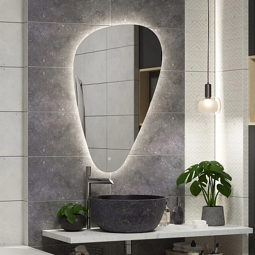 Зеркало Taliente Zled-V с LED-подсветкой, 70x100см, асимметричное TA-Zled-V70100 Зеркало Taliente Zled-V с LED-подсветкой, 70x100см, асимметричное TA-Zled-V70100