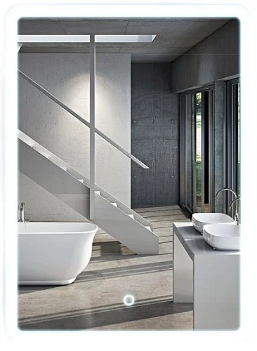 Зеркало Vincea LED VLM-2A685 685x915 c сенсорным выключателем и диммером Зеркало Vincea LED VLM-2A685 685x915 c сенсорным выключателем и диммером