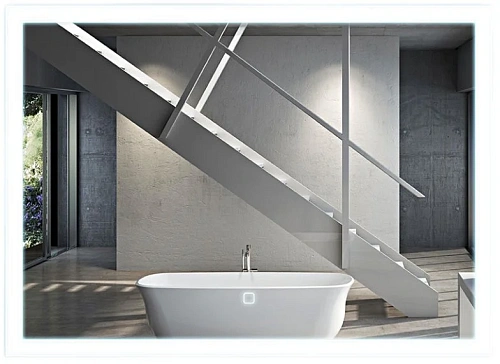 Зеркало Vincea LED VLM-2B100 1000х800 c сенсорным выключателем и диммером Зеркало Vincea LED VLM-2B100 1000х800 c сенсорным выключателем и диммером