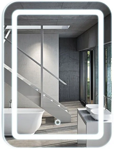 Зеркало Vincea LED VLM-2D550 550x800 c сенсорным выключателем и диммером Зеркало Vincea LED VLM-2D550 550x800 c сенсорным выключателем и диммером