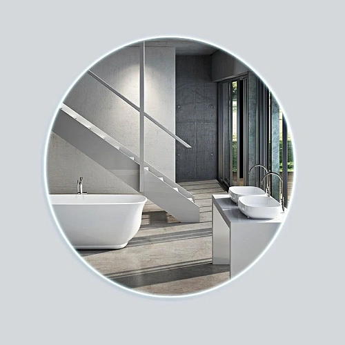 Зеркало Vincea LED VLM-2H650 D650 c сенсорным выключателем и диммером Зеркало Vincea LED VLM-2H650 D650 c сенсорным выключателем и диммером