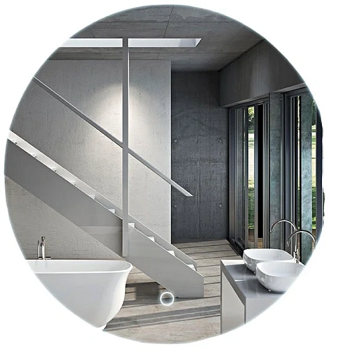 Зеркало Vincea LED VLM-2H650 D650 c сенсорным выключателем и диммером Зеркало Vincea LED VLM-2H650 D650 c сенсорным выключателем и диммером