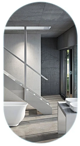 Зеркало Vincea LED VLM-2K100 500х1000 c сенсорным выключателем и диммером Зеркало Vincea LED VLM-2K100 500х1000 c сенсорным выключателем и диммером