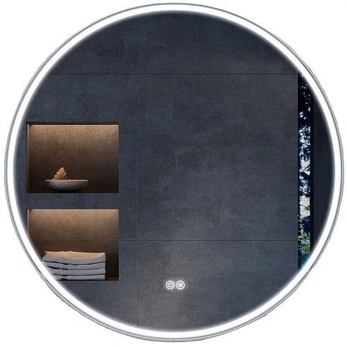 Зеркало Vincea LED VLM-3DE800-2 800x800 c сенсорным выключателем и диммером, антизапотевание Зеркало Vincea LED VLM-3DE800-2 800x800 c сенсорным выключателем и диммером, антизапотевание