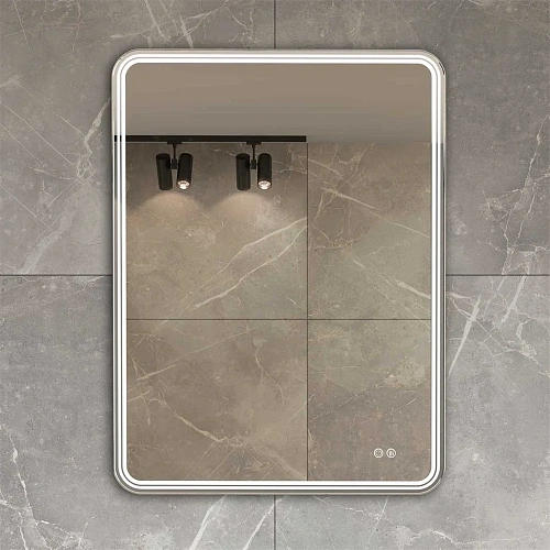 Зеркало Vincea LED VLM-3MA600-2 600х800 c сенсорным выключателем и диммером, антизапотевание Зеркало Vincea LED VLM-3MA600-2 600х800 c сенсорным выключателем и диммером, антизапотевание