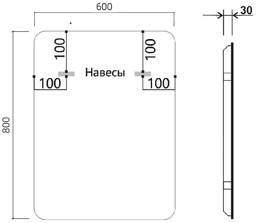 Зеркало Vincea LED VLM-3MA600-2 600х800 c сенсорным выключателем и диммером, антизапотевание Зеркало Vincea LED VLM-3MA600-2 600х800 c сенсорным выключателем и диммером, антизапотевание