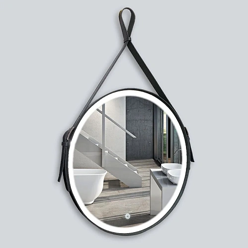 Зеркало Vincea VLM-2N600+ D610 с подсветкой на кожаном ремне, датчик на движение, цвет черный Зеркало Vincea VLM-2N600+ D610 с подсветкой на кожаном ремне, датчик на движение, цвет черный
