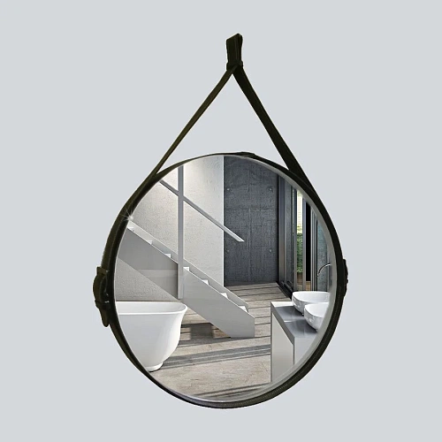 Зеркало Vincea VLM-2N700 D700 на кожаном ремне, цвет черный Зеркало Vincea VLM-2N700 D700 на кожаном ремне, цвет черный