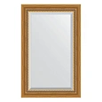 Зеркало в багетной раме Evoform Exclusive BY 3405 53 x 83 см, состаренное золото с плетением Зеркало в багетной раме Evoform Exclusive BY 3405 53 x 83 см, состаренное золото с плетением