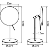 Зеркало косметическое Aquanet 2218 (20 см) Зеркало косметическое Aquanet 2218 (20 см)