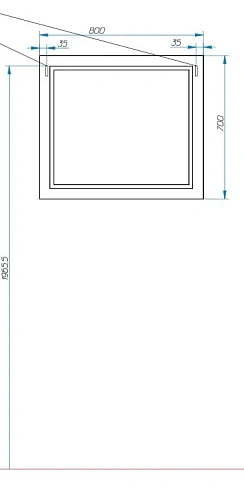 Зеркало Эстет Bali Classic 800х25х700 ФР-00002235 Зеркало Эстет Bali Classic 800х25х700 ФР-00002235