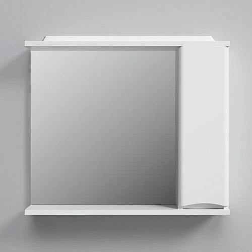 Зеркальный шкаф AM.PM Like M80MPR0801WG 80 см, с подсветкой, правый, белый Зеркальный шкаф AM.PM Like M80MPR0801WG 80 см, с подсветкой, правый, белый